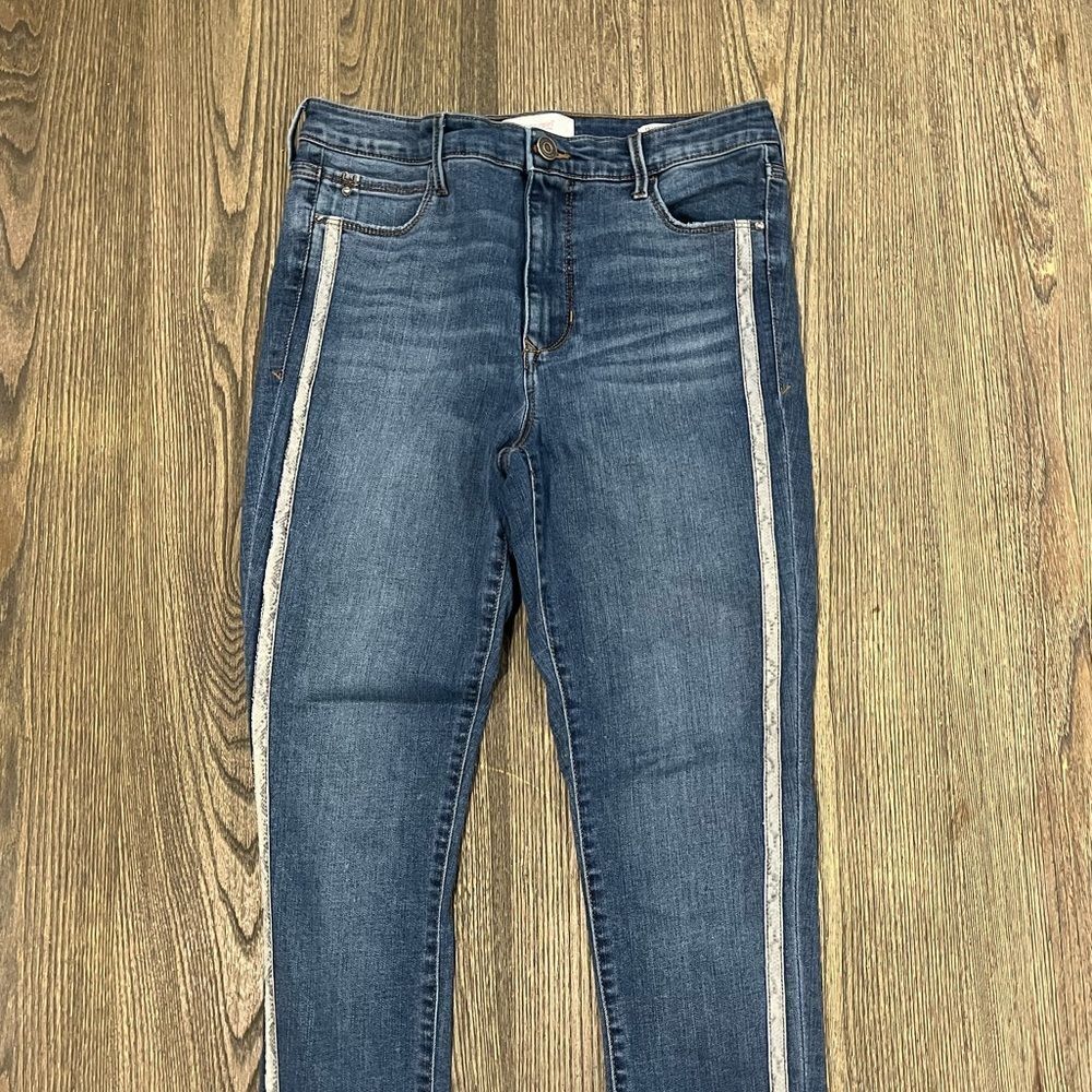 Skinnygirl Womens Broadway High Rise Skinny Jeans Medium Wash Blue Size 27/4 - Picture 5 of 12